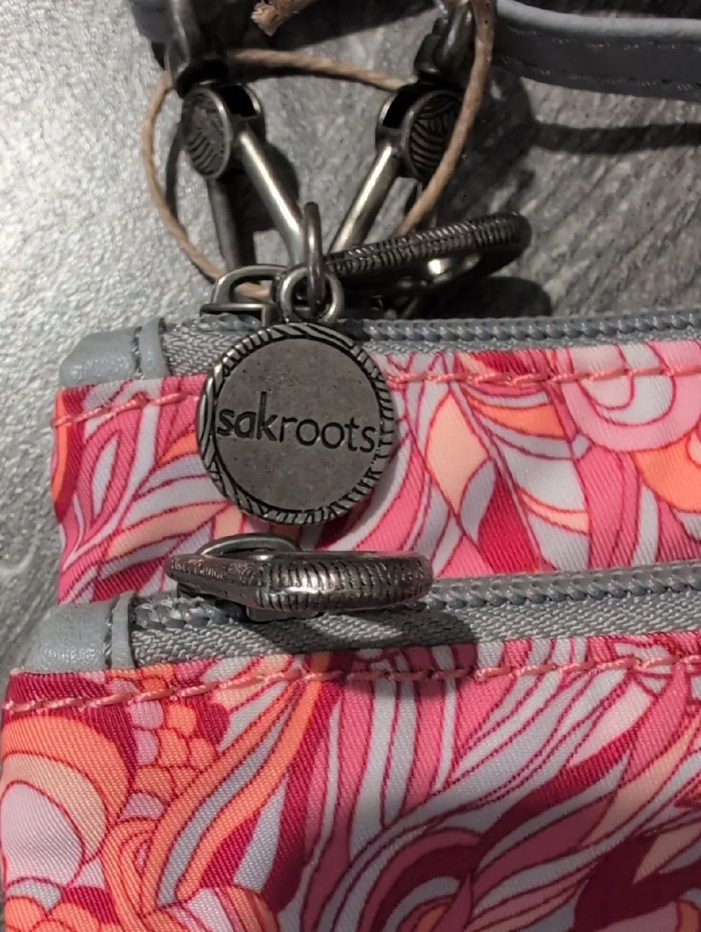Sakroots Cambria Smartphone Crossbody Nylon in Sorbet Print